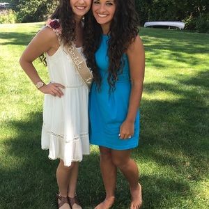 Blue summer spring dress casual